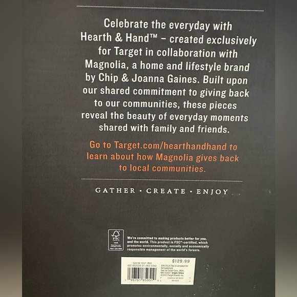 Hearth & Hand Magnolia Toy Wagon - New in Box - Picture 6 of 6